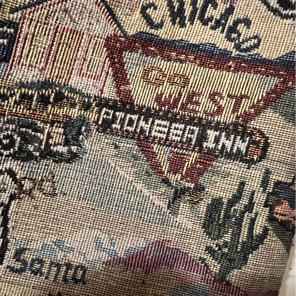 Route 66 Tapestry Cloth Crossbody Bag - Picture 7 of 9